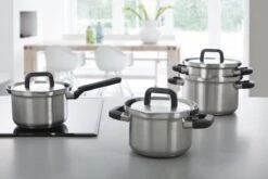 BK Flow Cool Pannenset - 4-delig – RVS Deksels - Veilig Afgietsysteem - Geschikt Voor Alle Warmtebronnen -Pot Kortingswinkel 1200x800 22