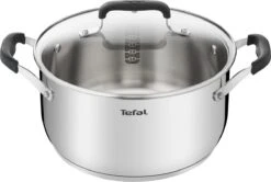 Tefal Cook & Cool E493S6 - Set 3-delig (kookpan 20/24 + Steelpan 16) 24 Tefal Cook & Cool E493S6 - Set 3-delig (kookpan 20/24 + Steelpan 16) -Pot Kortingswinkel 1200x807 1