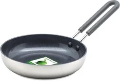 GreenPan Mini Koekenpan 14cm - Zilver - Inductie - PFAS-vrij -Pot Kortingswinkel 1200x811