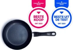 GreenChef Diamond Koekenpannenset Ø 20cm + Ø 28cm - Zwart - Inductie - PFAS-vrij -Pot Kortingswinkel 1200x816 1