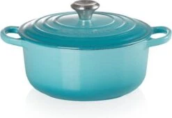 Le Creuset Braadpan Signature Caribbean Blue - ø 20 Cm / 2.4 Liter -Pot Kortingswinkel 1200x825 9