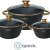 Cheffinger Luxe Braadpannen Set - Rose Gold Line - 6 Delig - Inclusief Deksel - Inductie - 20, 24 & 28CM -Pot Kortingswinkel 1200x851
