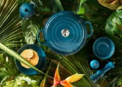 Le Creuset Braadpan Campagnard Signature Deep Teal - ø 30 Cm / 3.5 Liter -Pot Kortingswinkel 1200x853 2