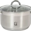 Luxe Kleine RVS Kookpan/pan Loa Met Glazen Deksel 20 Cm 3,9 Liter - Kookpannen/sauspannetje - Koken - Keukengerei -Pot Kortingswinkel 1200x858