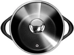 Smile - 8 Delige Pannenset - Antiaanbaklaag - Vaatwasser Bestendig - Geschikt Voor Iedere Kookplaat - MGK-18 - Zwart -Pot Kortingswinkel 1200x889 2