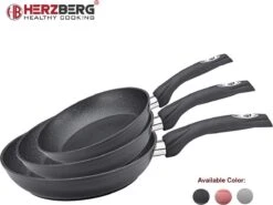 Herzberg HG-FP3: 3-Delige Koekenpan Van Gesmeed Aluminium 20/24/28 - ZILVER -Pot Kortingswinkel 1200x898 6