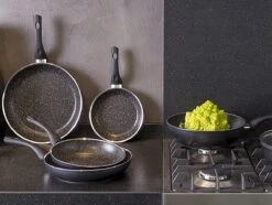 Sola Koekenpan Stonehenge - Ø 30 Cm - Zwart/wit - Aluminium - Antiaanbaklaag -Pot Kortingswinkel 1200x906 12