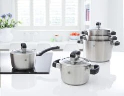 BK Conical Cool Glas Pannenset - 5-delig - Glazen Deksels - Geschikt Voor Alle Warmtebronnen -Pot Kortingswinkel 1200x928