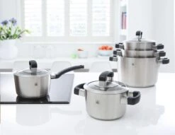 BK Conical Cool Pannenset - 5-delig - RVS - Geschikt Voor Alle Warmtebronnen -Pot Kortingswinkel 1200x929