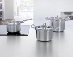 BK-Q-Linair Master Glas Kookpan 18 Cm - RVS - Glazen Deksel - Veilig Afgietsysteem - Inductie -Pot Kortingswinkel 1200x934