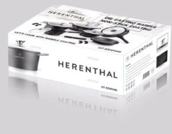 Herenthal Luxe Pannenset - 14-delig - Glazen Deksel - Inductie - Marmeren Coating - PFAS-vrij - Zwart - ES1014M -Pot Kortingswinkel 1200x934 3