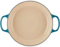 Le Creuset Braadpan Campagnard Signature Deep Teal - ø 30 Cm / 3.5 Liter -Pot Kortingswinkel 1200x946 3