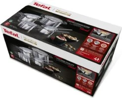 Tefal Nordica Pannenset 4 Delig - Steelpan Ø16 Cm & Kookpan Ø 18 + Ø 20 + Ø 24 Cm -Pot Kortingswinkel 1200x968
