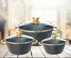 Cheffinger Luxe Braadpannen Set - Rose Gold Line - 6 Delig - Inclusief Deksel - Inductie - 20, 24 & 28CM 9 Cheffinger Luxe Braadpannen Set - Rose Gold Line - 6 Delig - Inclusief Deksel - Inductie - 20, 24 & 28CM -Pot Kortingswinkel 1200x982