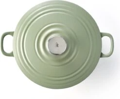 BK Bourgogne Braadpan Ø 24 Cm - Groen - Gietijzer - Inductie -Pot Kortingswinkel 1200x993 3