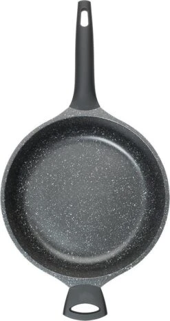 Sola Hapjespan Fair Cooking - Ø 28 Cm - Zwart/wit - Aluminium - Antiaanbaklaag -Pot Kortingswinkel 638x1200