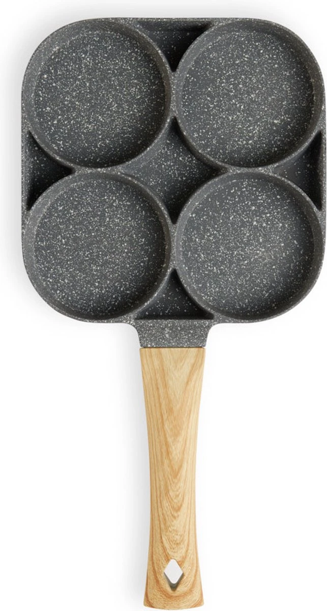 Magnani - Eierpan - 4 Bakplaten Van ⌀ 8 Cm - Voor Gas- En Elektrische Kookplaten - Aluminium - Houten Handvat - 38 X 18.7 X 2 Cm 10 Magnani - Eierpan - 4 Bakplaten Van ⌀ 8 Cm - Voor Gas- En Elektrische Kookplaten - Aluminium - Houten Handvat - 38 X 18.7 X 2 Cm - Afbeelding 8