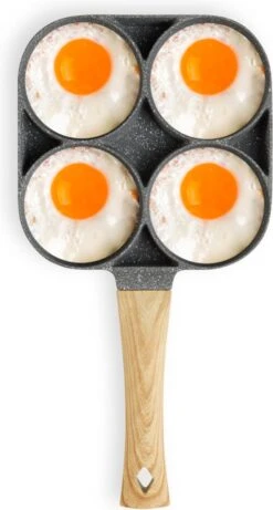 Magnani - Eierpan - 4 Bakplaten Van ⌀ 8 Cm - Voor Gas- En Elektrische Kookplaten - Aluminium - Houten Handvat - 38 X 18.7 X 2 Cm 17 Magnani - Eierpan - 4 Bakplaten Van ⌀ 8 Cm - Voor Gas- En Elektrische Kookplaten - Aluminium - Houten Handvat - 38 X 18.7 X 2 Cm -Pot Kortingswinkel 643x1200