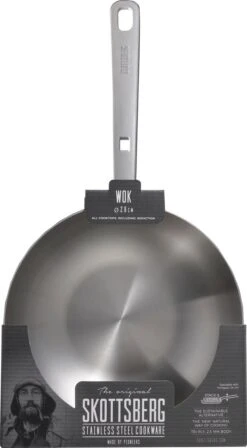 Skottsberg Wok Stainless Steel 28 Cm Roestvrijstaal -Pot Kortingswinkel 662x1200