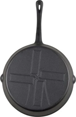 The Windmill Koekenpan Skillet Maxi 26 Cm Gietijzer Zwart -Pot Kortingswinkel 789x1200