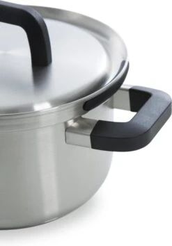 BK Flow Cool Pannenset - 4-delig – RVS Deksels - Veilig Afgietsysteem - Geschikt Voor Alle Warmtebronnen -Pot Kortingswinkel 838x1200
